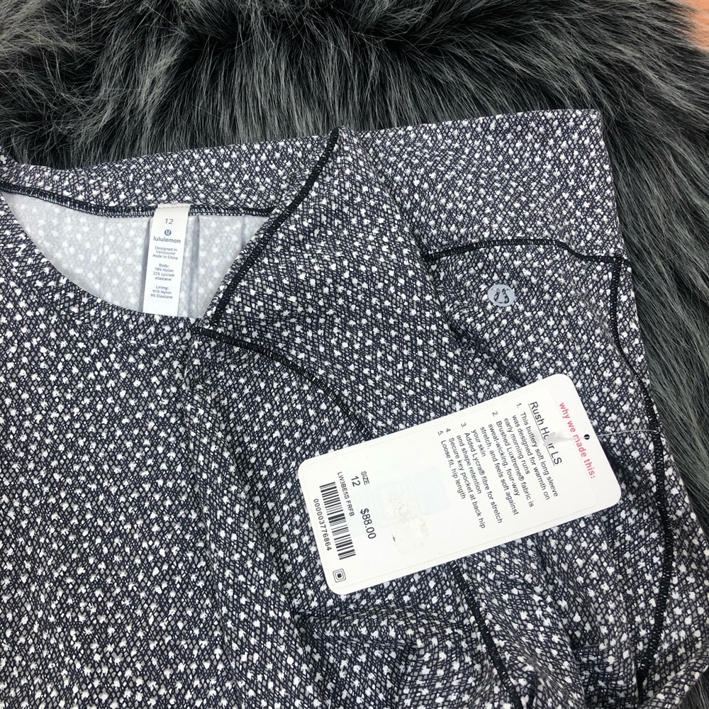Lululemon Athletically Rush Hour Long Sleeve Top - Picture 6 of 8